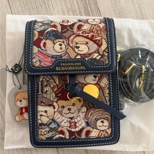 Kids Bear Pattern Bag - Multicolor